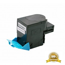 Toner laser compatible à  LEXMARK CX410-CS510-CY (CX410-CS510-CY) Couleur : Bleu