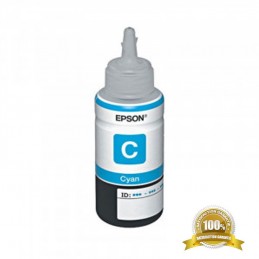 Bouteille d'encre liquide compatible à  EPSON T6642-CY (T6642-CY) Couleur : Bleu